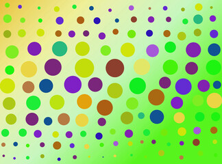 colorful background with circles
