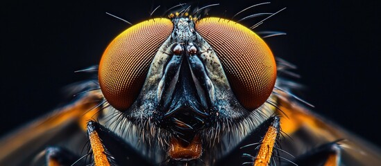 Close Up Of A Common House Fly Musca Domestica