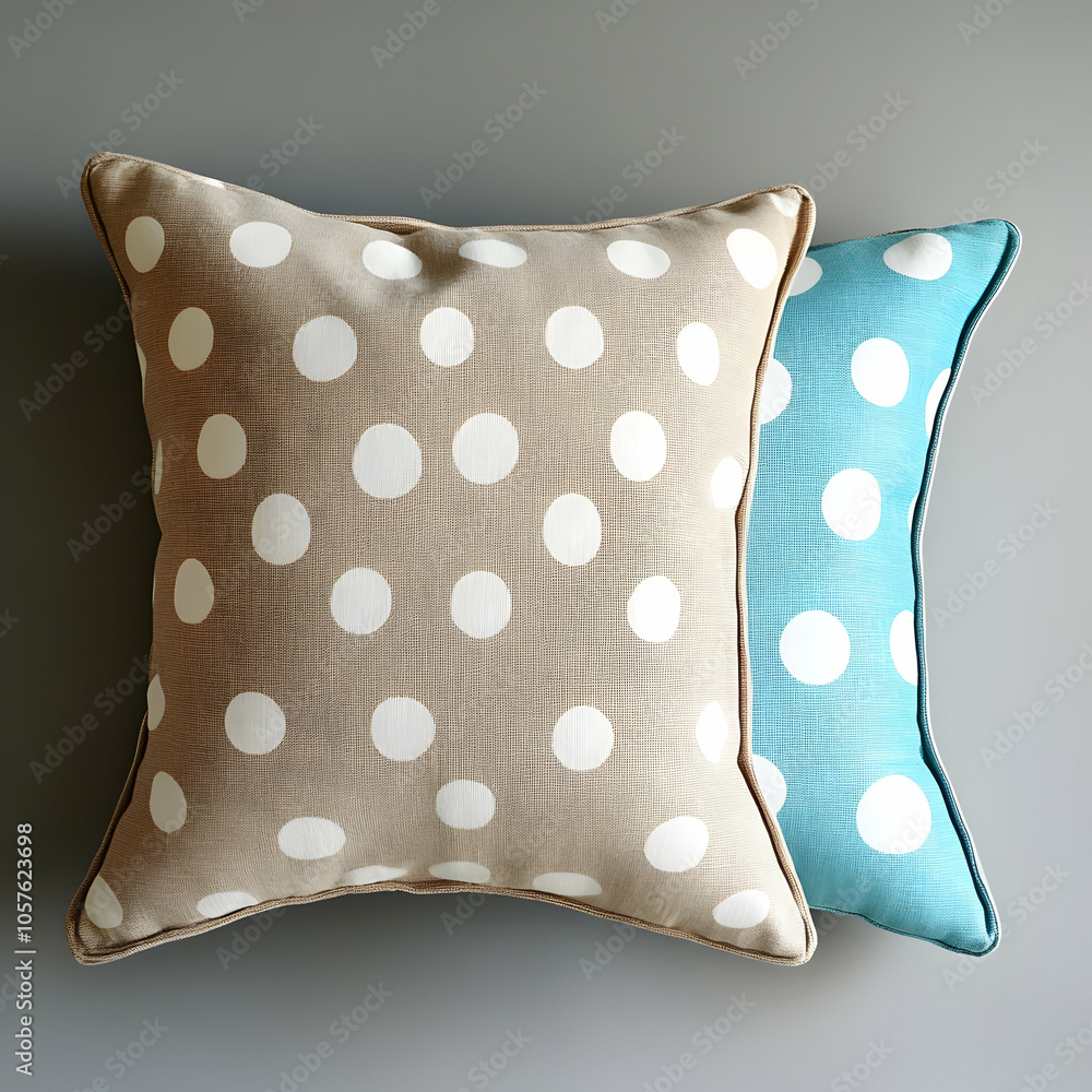 Poster reversible pillow featuring solid color design on one side and unique pattern on the other in a cozy