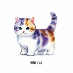 Fototapeta premium kitten cartoon illustration 4