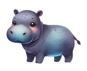 Fototapeta premium hippotemus cartoon illustration 2