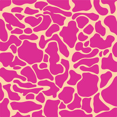 Modern camouflage background vector seamless print, repeat texture, army classic pattern
