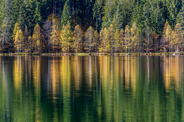 Autumn at Saint Ana Lake. Transylvania, Romania, Europe.