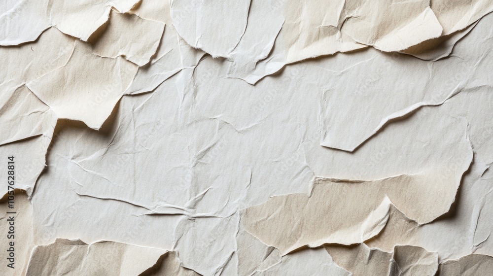 Poster white paper texture on cardboard background ideal for text or content overlays
