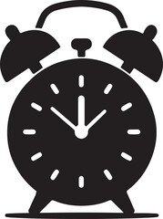 Alarm Clock Silhouette Illustration 