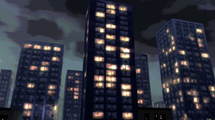 While you sleep: Enigmatic cityscapes, inspired by the aesthetic of 90s 3D games