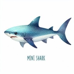 Obraz premium shark isolated on white background 4