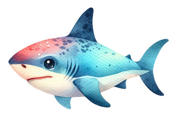 Fototapeta premium shark isolated on white background