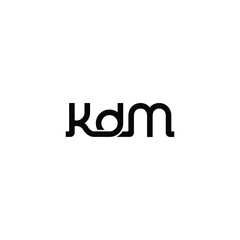 K D M monogram logo design