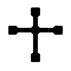 Christian cross icon