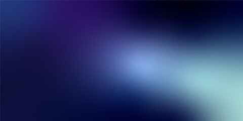 Abstract mesmerizing background with a dark blue night sky gradient. A blurred grainy midnight...