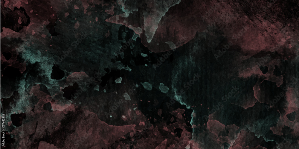 Poster abstract black watercolor background painting. beautiful multi watercolor smoke text or space. vigne