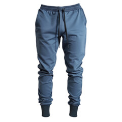 Lightweight joggers with a tapered leg, perfect for athleisure or relaxed daily wear. isolated on transparency background