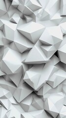 Obraz premium Abstract white geometric shapes in a textured design.