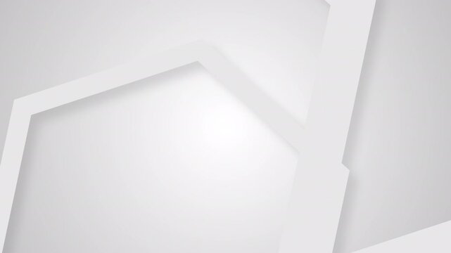 Clean White And Gray Hexa Pattern Background