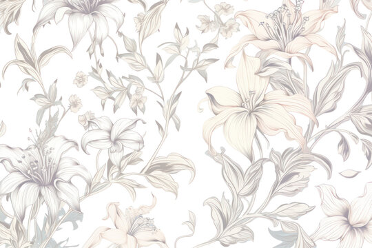 Fototapeta PNG Lilly wallpaper pattern plant.