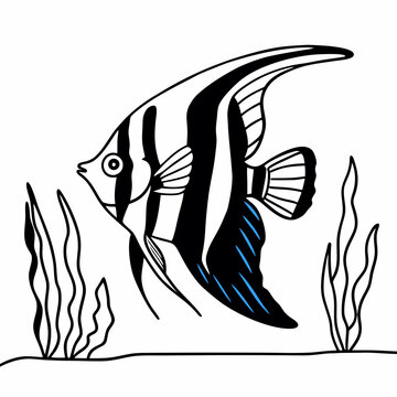 recommend clip art: Angelfish Vector Art