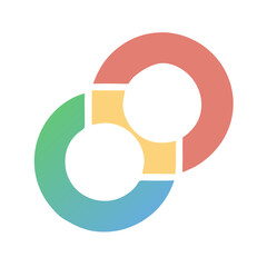 circle infographic icon