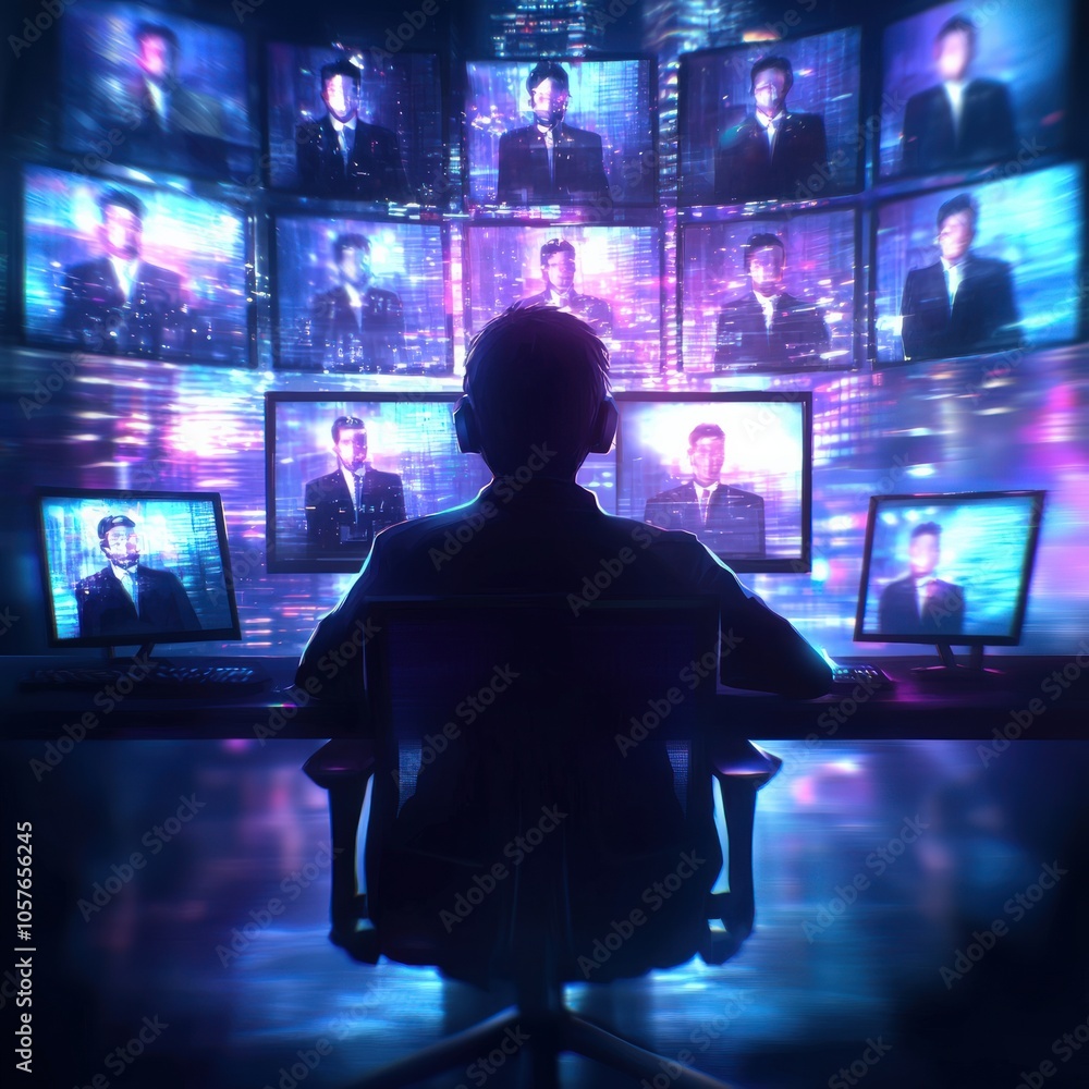 Poster exploring the intersection of technology and media a surveillance perspective on information flow