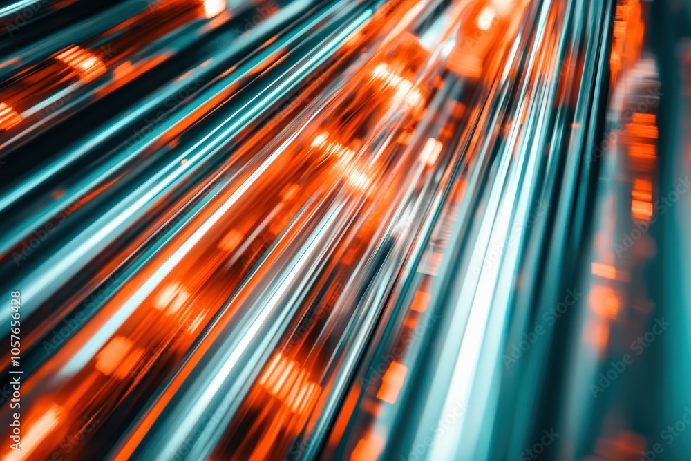 Poster dynamic flow of light and color a journey through vibrant motion and energy