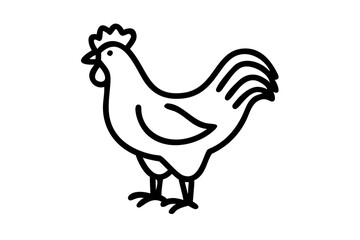 Rooster Isolated Vector Illustration for Creative Designs