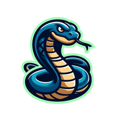 Fototapeta premium Snake modern mascot isolated vector illustration