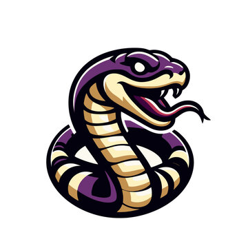 Snake modern mascot isolated vector illustration