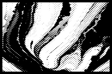 Halftone background with abstract shapes. For use in graphics.