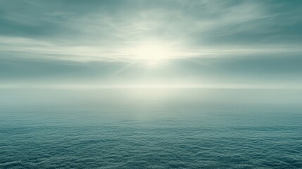 Obraz premium Vast tranquil blue waters, a serene seascape with clear sky and calm ocean. perfect for background