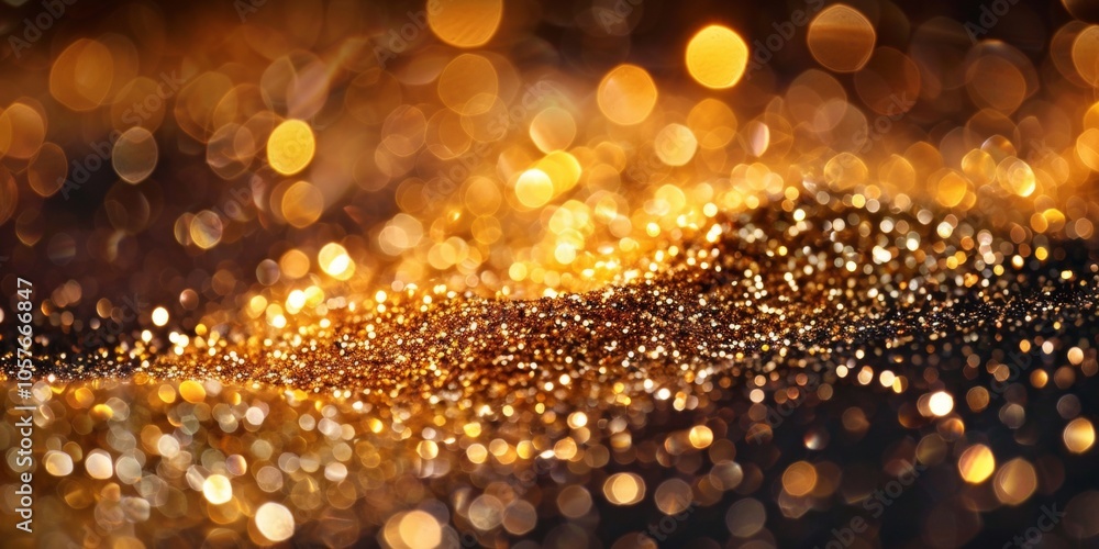 Poster a mesmerizing close-up of a shiny golden texture reflecting light in an enchanting display, showcasi