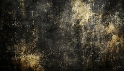 Obraz premium Grunge Texture: An abstract black grunge texture for use in horror-themed designs.