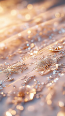 Exquisite Embroidered Lace: Detailed Close-Up of Beaded Bridal Dress