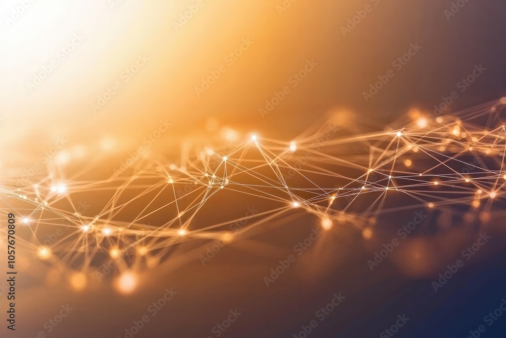 Poster exploring the intricate web of connections in modern technology and digital communication