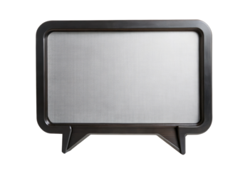 Chat bubble with a black frame isolated with transparent background