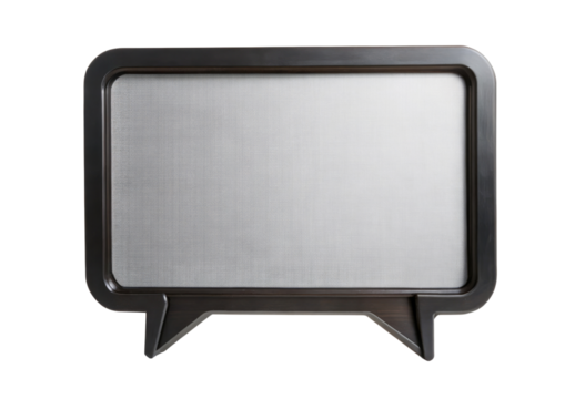 Chat bubble with a black frame isolated with transparent background