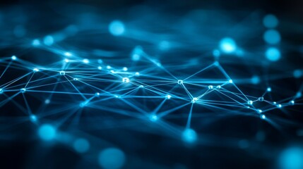 Obraz premium Abstract Digital Network Connection Background