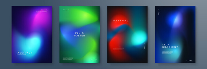 Modern Abstract Posters with Colorful Fluid Gradients. Modern abstract posters featuring vibrant fluid gradients. Perfect for artistic designs, digital presentations, and contemporary decor projects