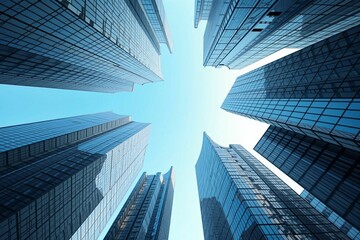 Majestic High-Rises and Urban Skyline - Capturing the Ambition of Modern Architecture