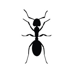 Ant silhouette Silhouette Vector Illustration
