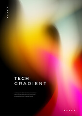 Abstract Fluid Gradient Poster with Vibrant Colors. Abstract fluid poster design featuring vibrant gradients. Perfect for modern backgrounds, digital art, and creative projects