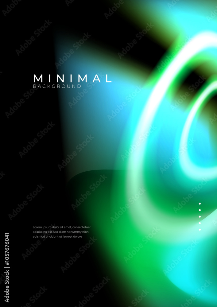 Poster Vibrant Abstract Background with Gradient Glow