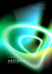 Vibrant Minimal Posters with Abstract Fluid Designs