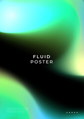 Abstract Fluid Gradient Poster with Vibrant Colors. Abstract fluid poster design featuring vibrant gradients. Perfect for modern backgrounds, digital art, and creative projects