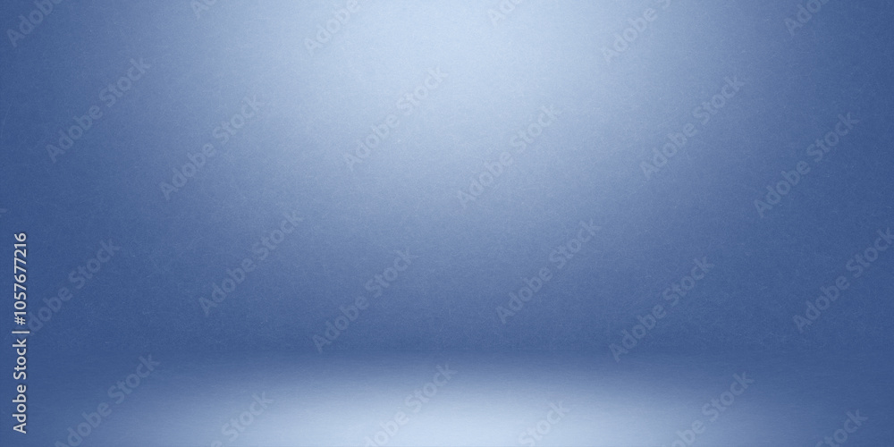 Poster soft blue empty room studio gradient used for background and display your products