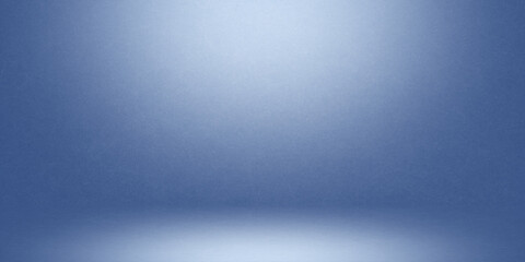 Soft blue empty room studio gradient used for background and display your products