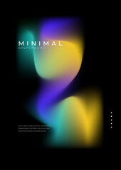 Vibrant Tech Gradient Abstract Background Design. Abstract design featuring vibrant gradients. Perfect for tech, creative, and modern themes, evoking a futuristic and dynamic feeling