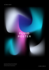 Vibrant Tech Gradient with Neon Light Waves. A vibrant gradient with neon colors blending smoothly on a dark background. Ideal for tech and design projects requiring a modern abstract look