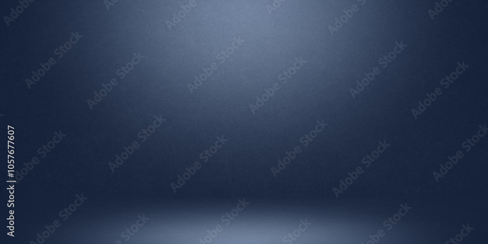 Poster soft blue empty room studio gradient used for background and display your products