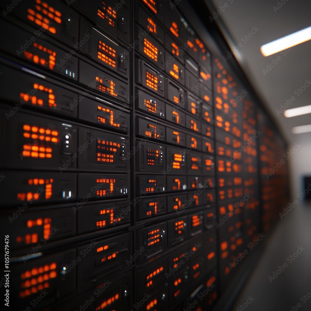 Poster exploring the intricacies of modern data storage solutions and their applications in technology
