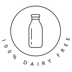 Eco Dairy Product Natural Vector Icon Design